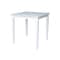 International Concepts Square 30 in x 30 in Dining Table with 2 Chairs, White, 30 W, 30 L, 30 in H, Wood, White K08-3030-C61-2 - alternate 4